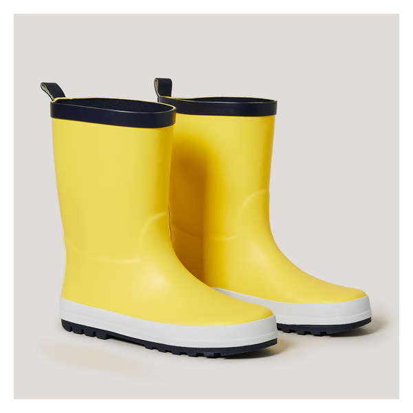 Kid Boys' Rubber Rain Boots - Yellow