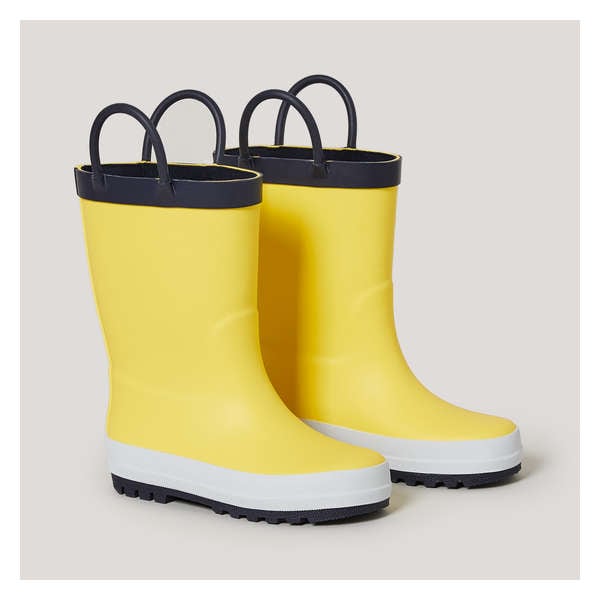 Toddler Boys' Rubber Rain Boots - Yellow