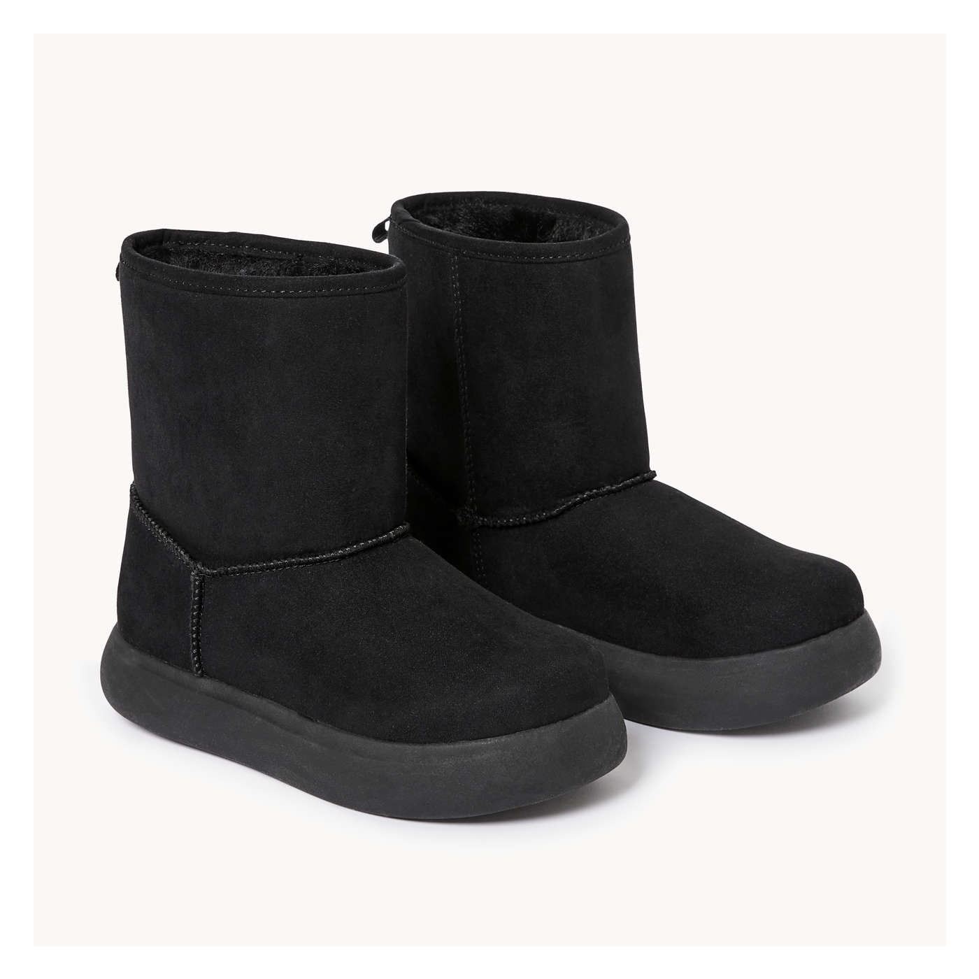 Kid Girls Cozy Boots in Black from Joe Fresh