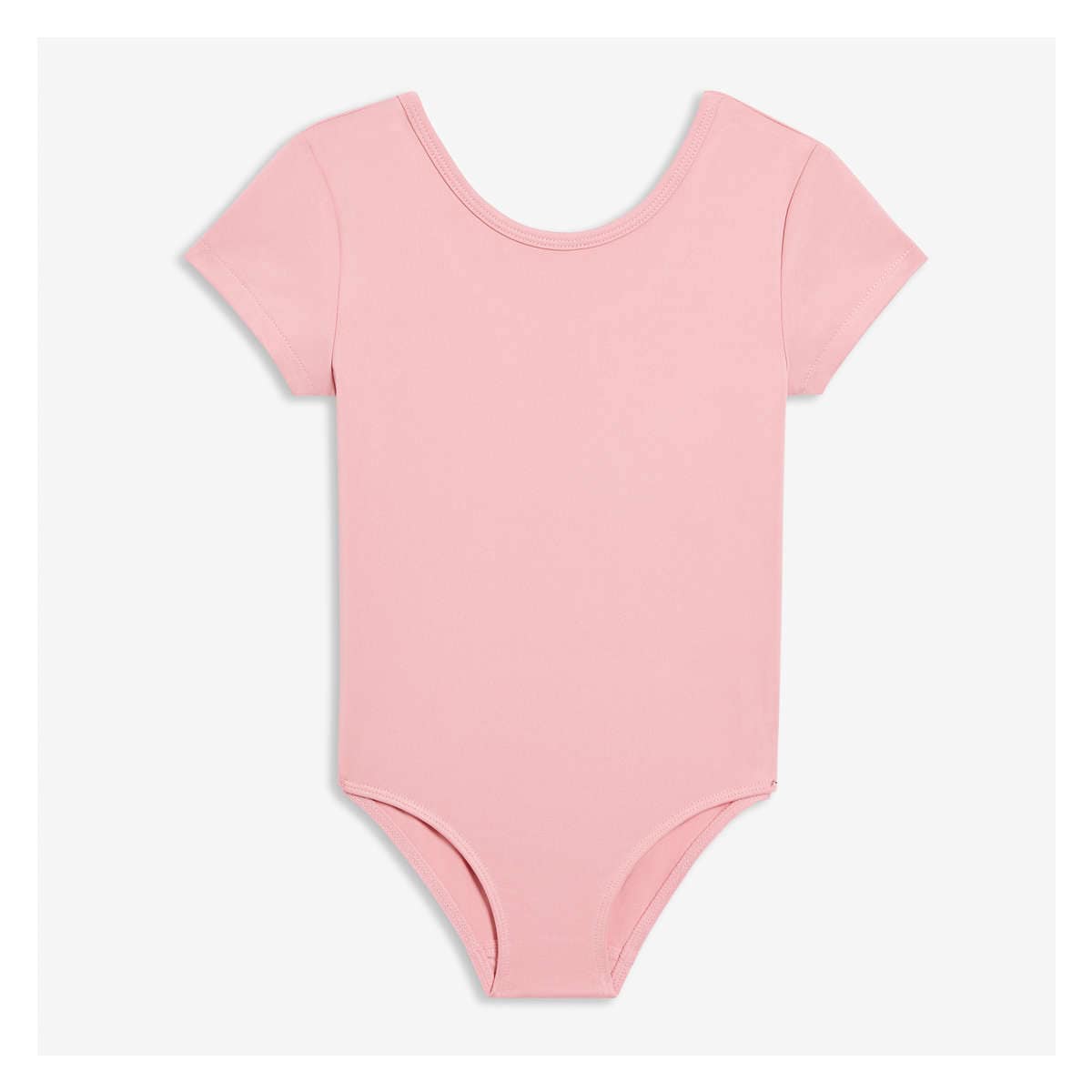 Toddler Girls' Short Sleeve Active Bodysuit in JF Perennial Pink