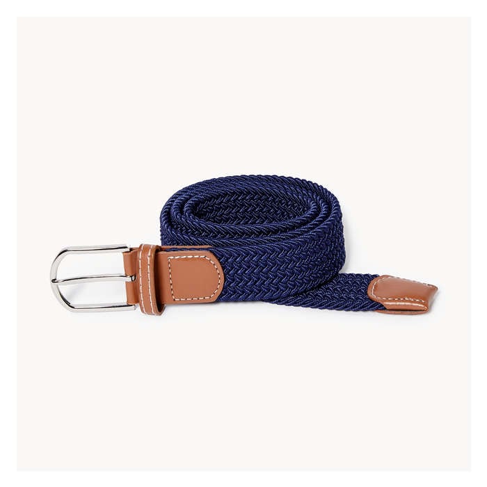 Men's Woven Belt - Navy