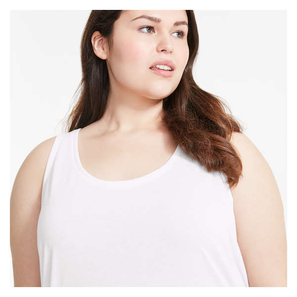 Women+ Relaxed-Fit Tank - White