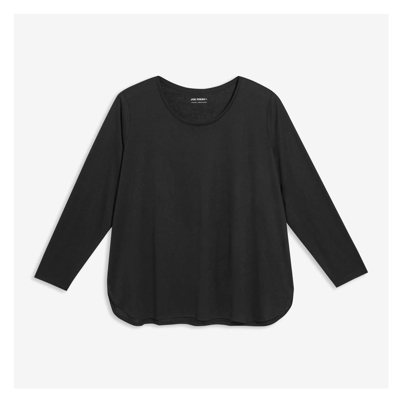 Relaxed-Fit Long Sleeve in JF Black from Joe Fresh