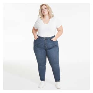 Women+ Mid Rise Skinny Jean - Dark Vintage
