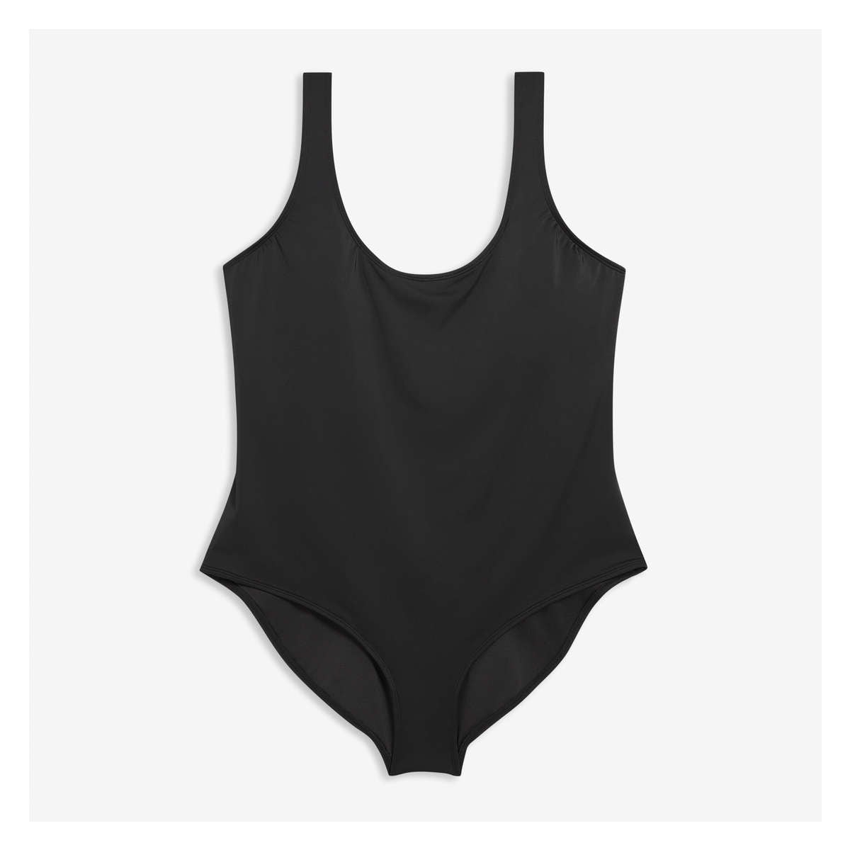 Women+ Scoop Neck Swimsuit in JF Black from Joe Fresh