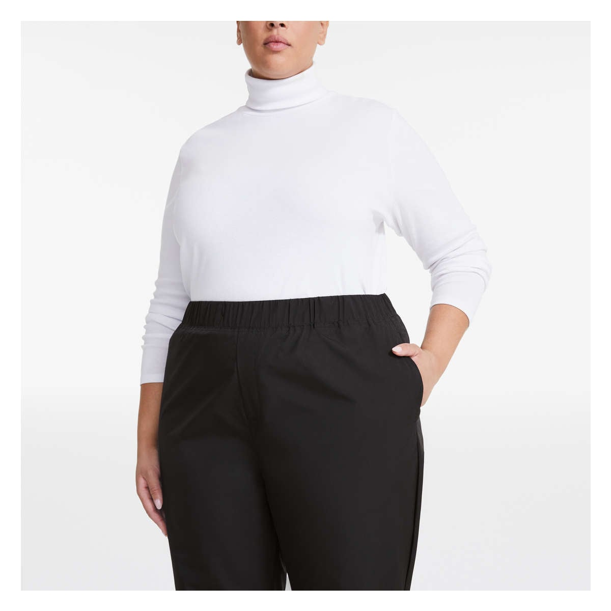 Women+ Packable Pant in Black from Joe Fresh