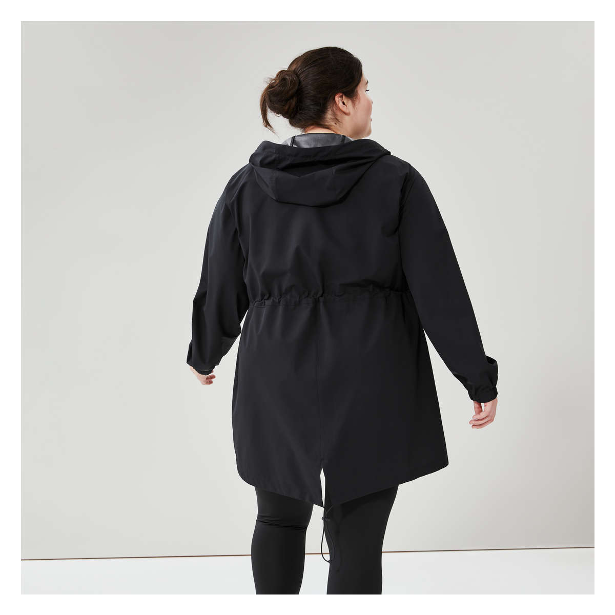 Women Packable Jacket in Black from Joe Fresh