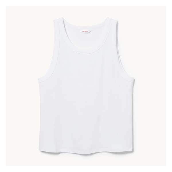 Women+ Rib Tank - Bright White