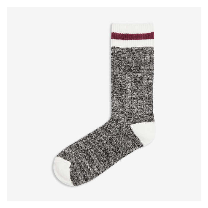 Women's 2 Pack Rib Crew Socks - Black