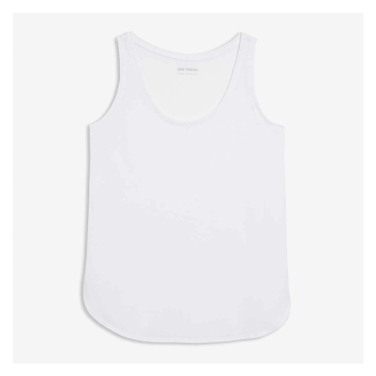 Relaxed-Fit Tank in White from Joe Fresh