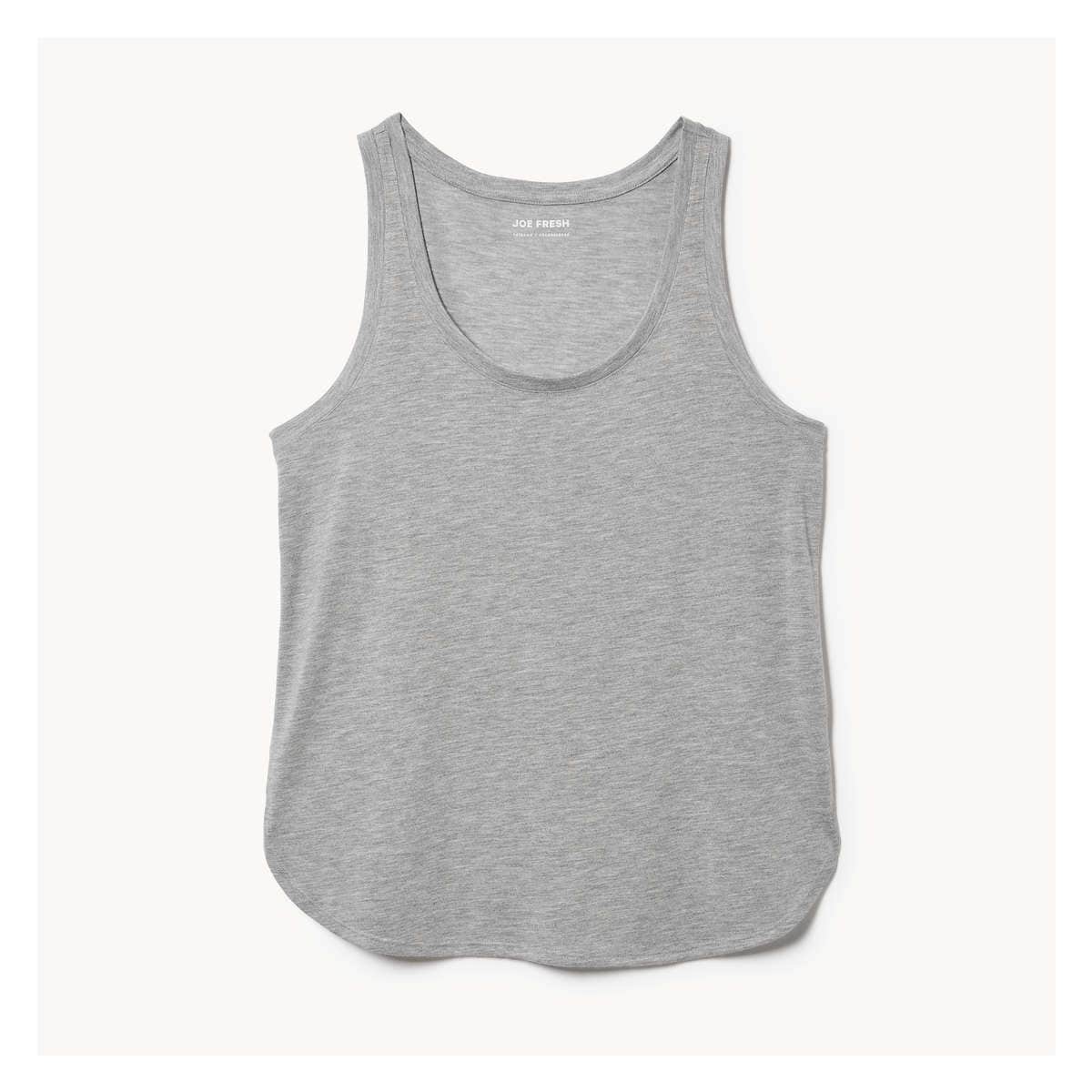 Relaxed-Fit Tank in Light Grey Mix from Joe Fresh