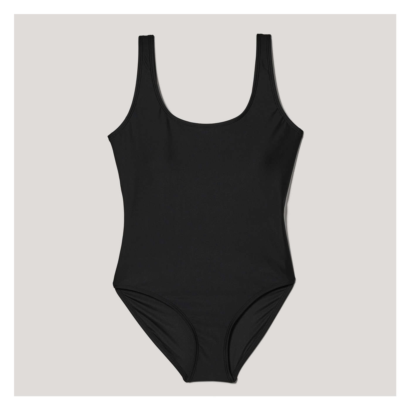 One-Shoulder Swimsuit in Black from Joe Fresh