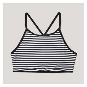 High Neck Bikini Top - Black