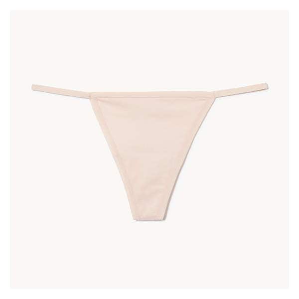 Cotton String Thong - Dusty Rose