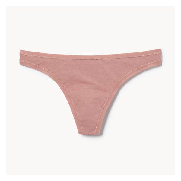 Cotton Thong - Brown