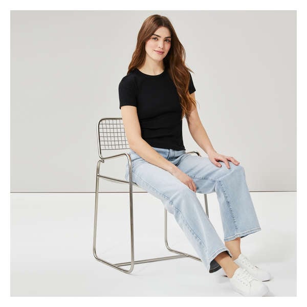 Rib T-Shirt - JF Black