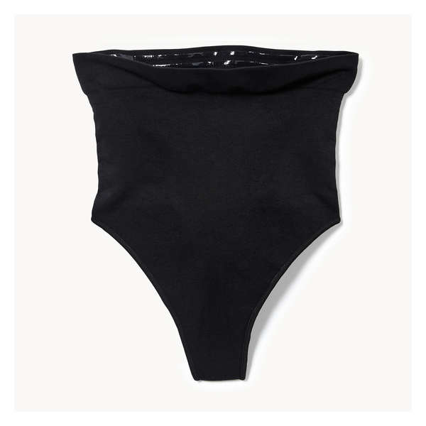 Seamless Shaping High Waist Thong - Onyx
