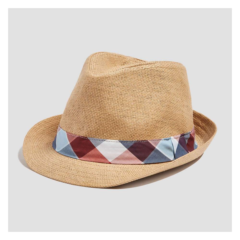 baby boy straw fedora hat