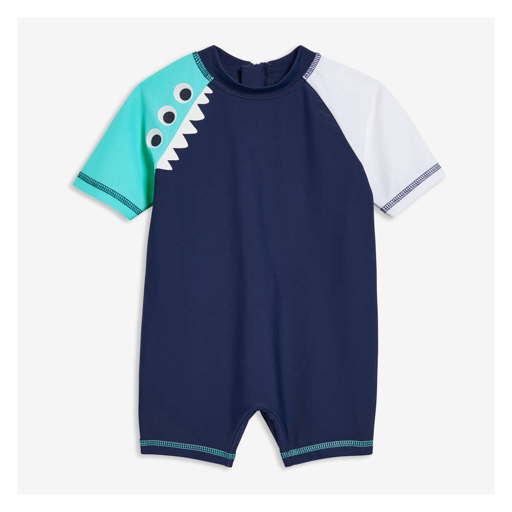 baby boy swim romper