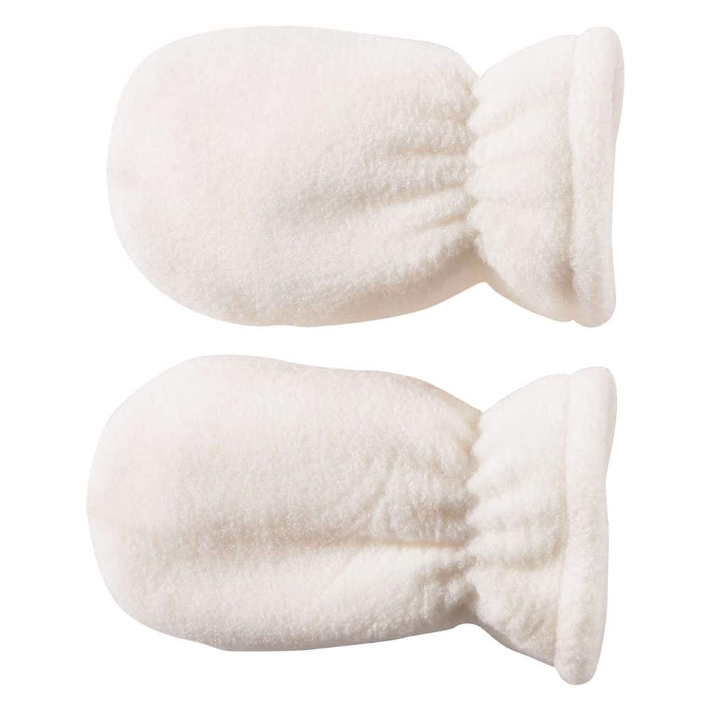 cream baby mittens