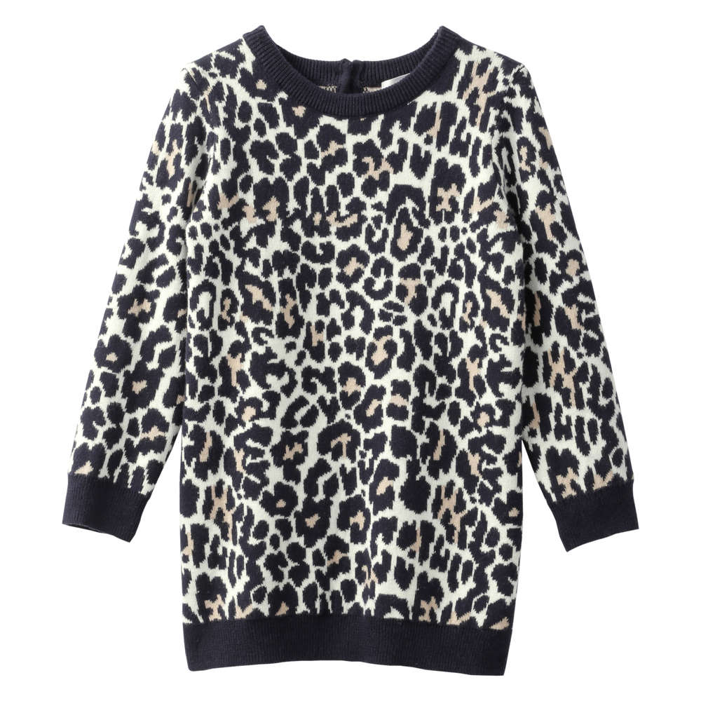 girls cream sweater dress