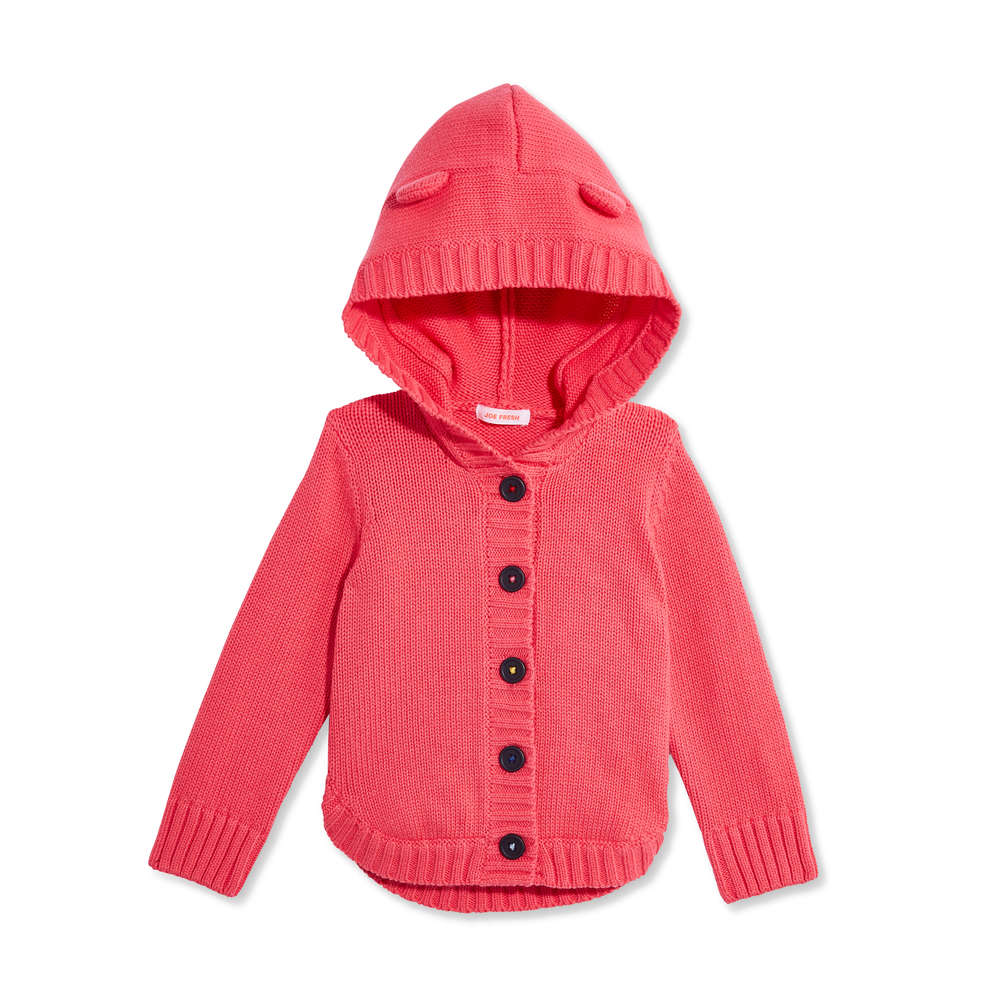 baby girl hooded cardigan