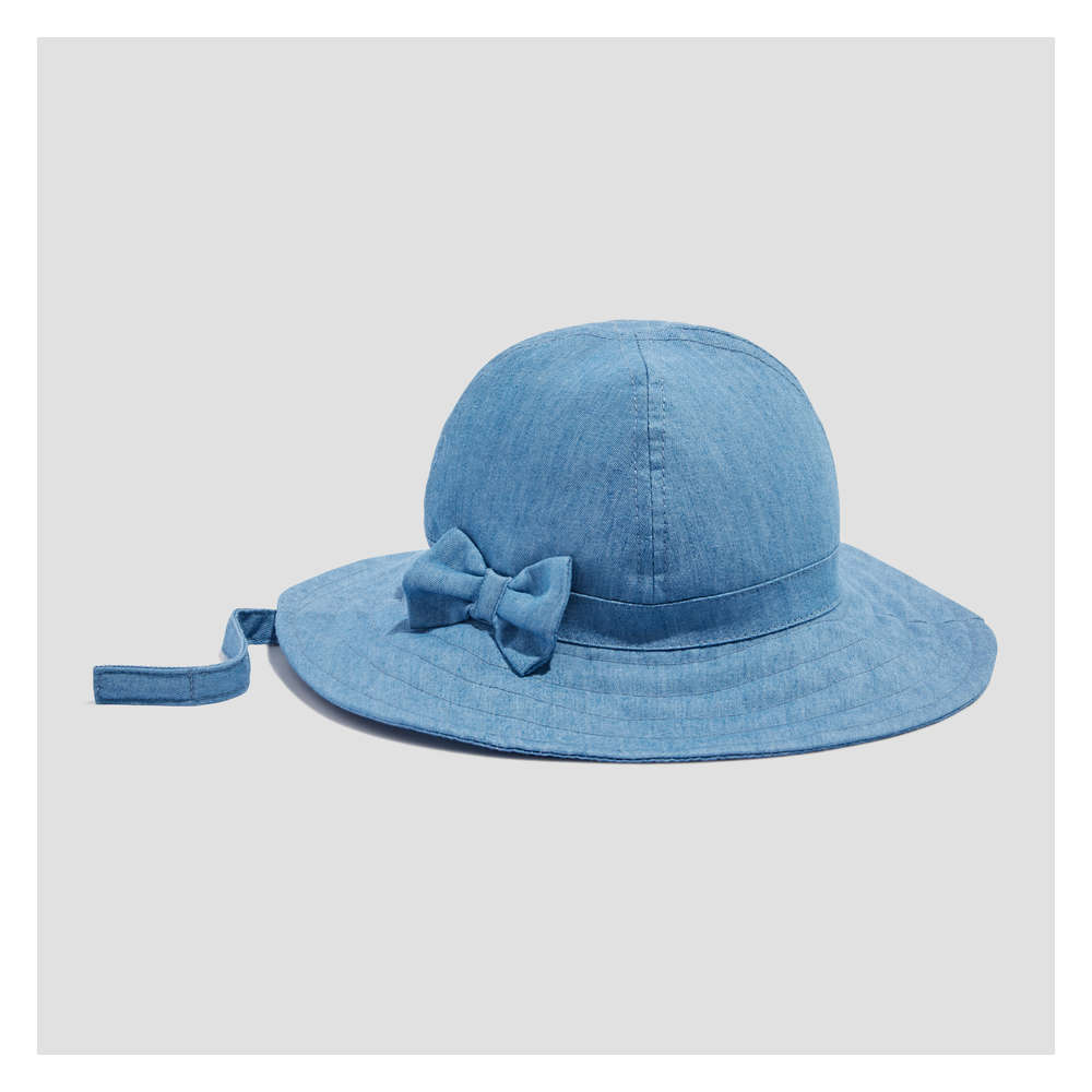 chambray baby sun hat