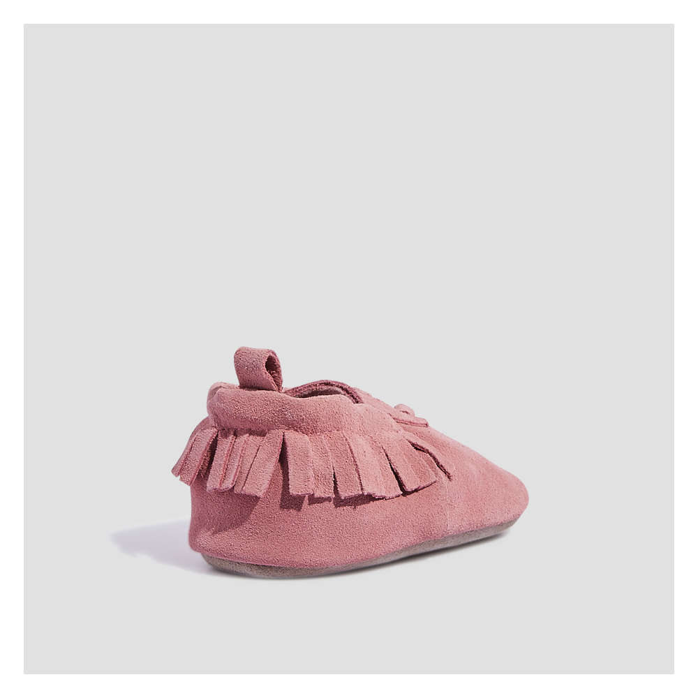 baby girl leather moccasins