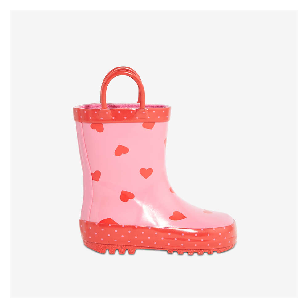 Baby Girls' Heart Rain Boot in Red from 