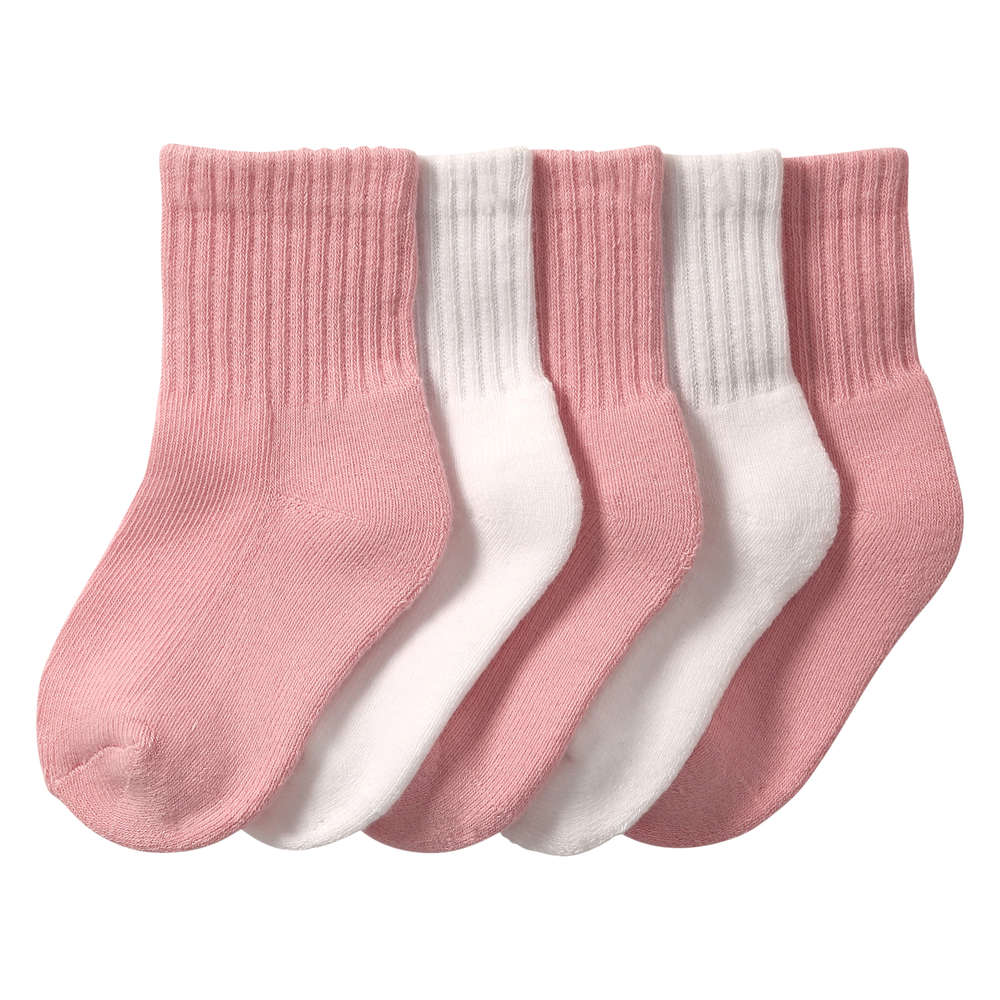 Joe Fresh Baby Girls' 5 Pack Crew Socks - 1 ea