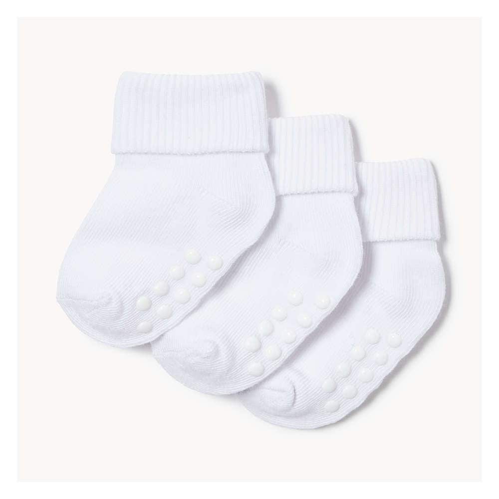 Joe Fresh Ens. 3 paires de chaussettes à revers pour bébés 1 ea, 6,00 $/1ch
