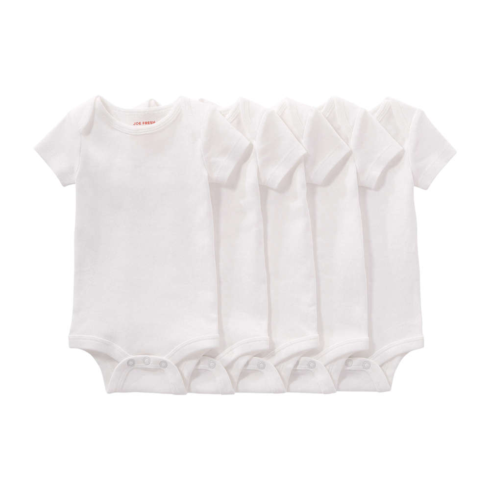 white newborn bodysuit