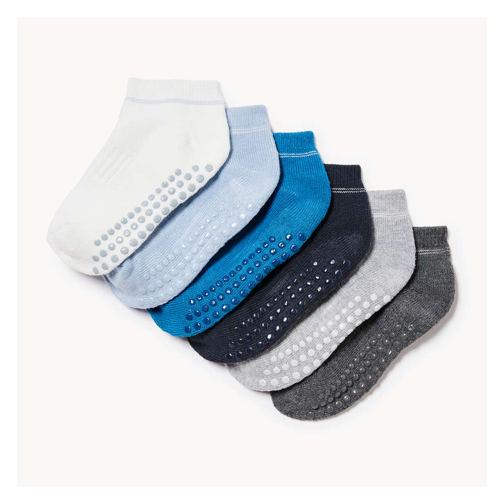 Joe Fresh Ens. 6 paires chaussettes basses, petits garçons 1 ea, 12,00 $/1ch