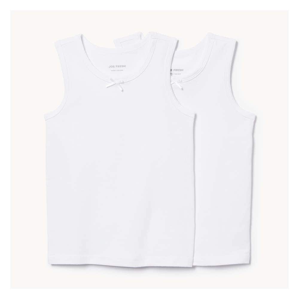 Joe Fresh Ens. de 2 maillots de corps pour petites filles 1 ea, 10,00 $/1ch