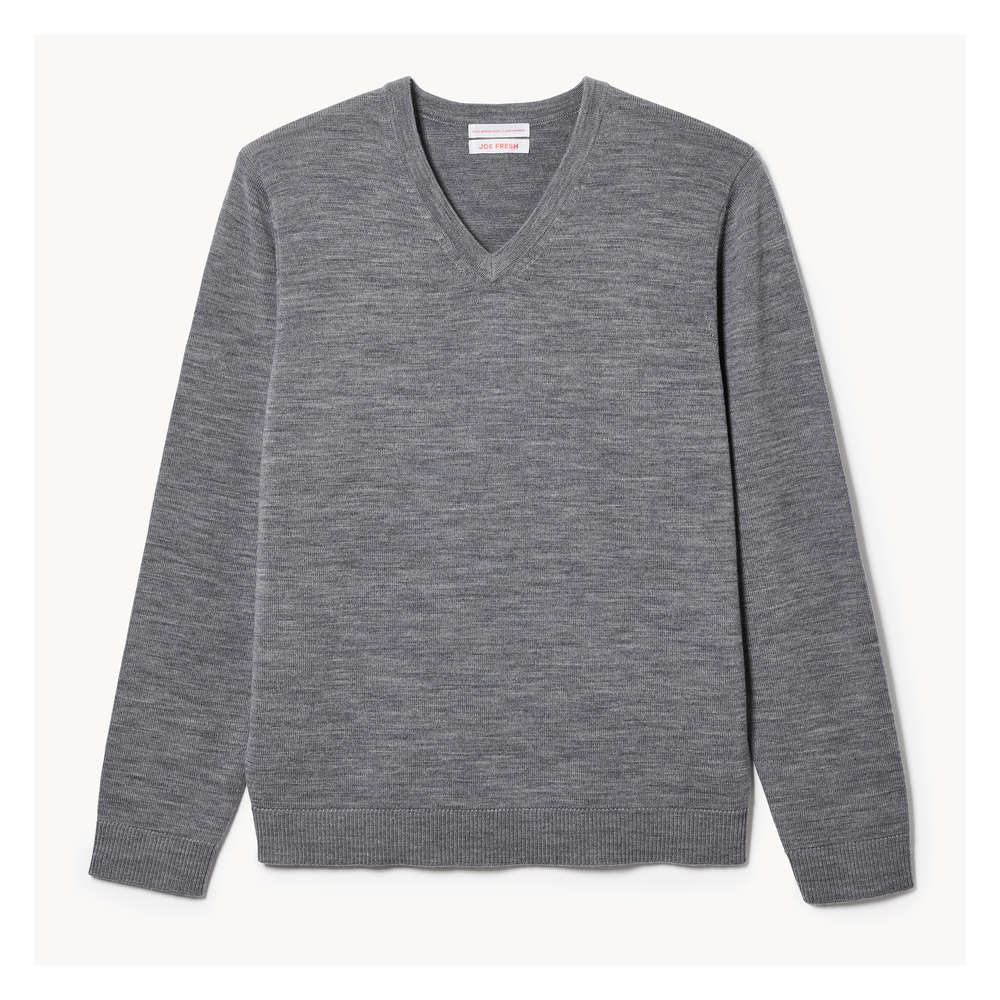 APT.9 Mens Gray Soft Merino Long Sleeve V-Neck Sweater XX-Large at