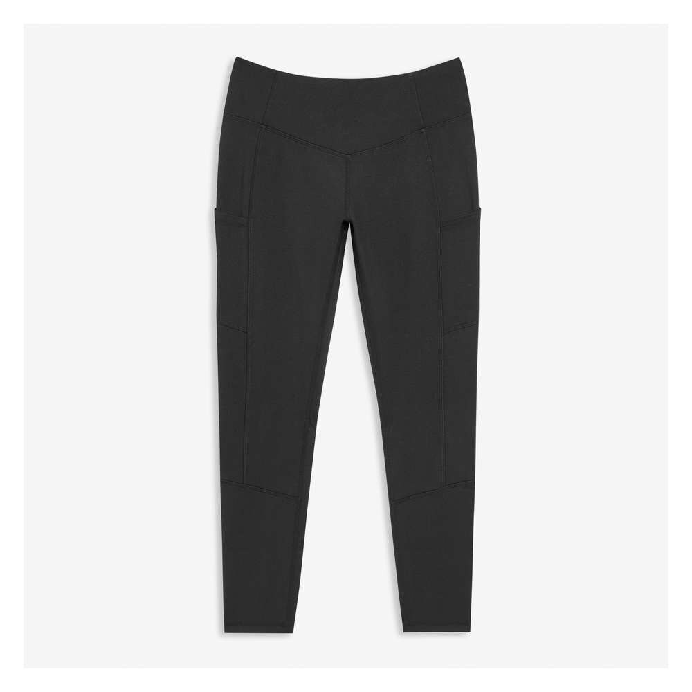 Four-Way Stretch Active Legging in Dark Olive from Joe Fresh