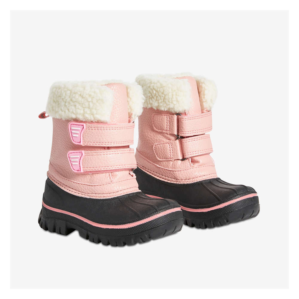 pink girls snow boots