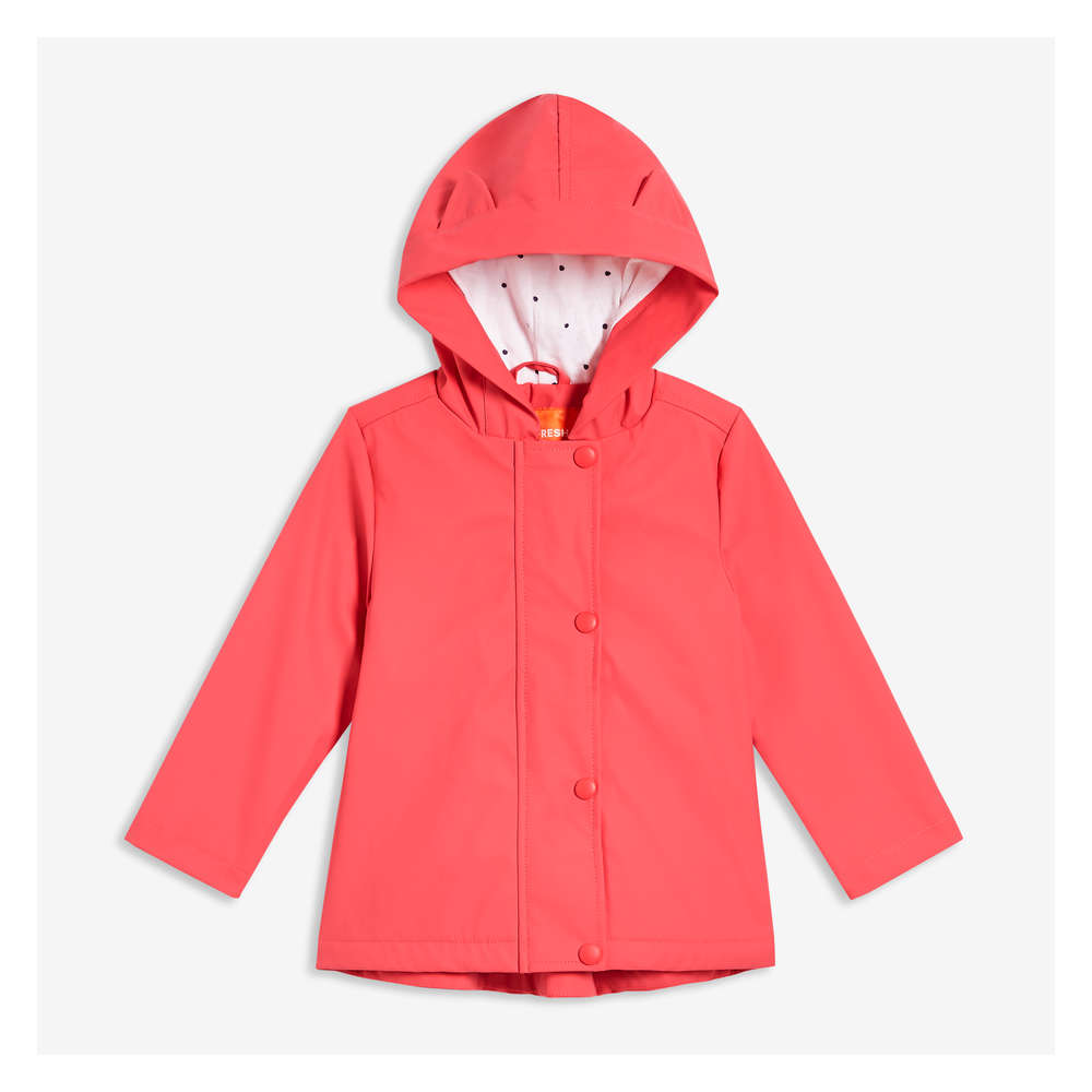 baby girl pink raincoat