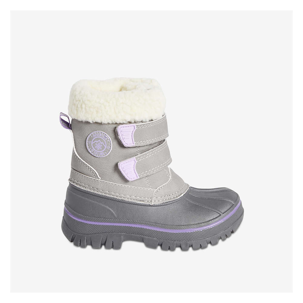 Toddler Girls' Snow Boots in Grey from 