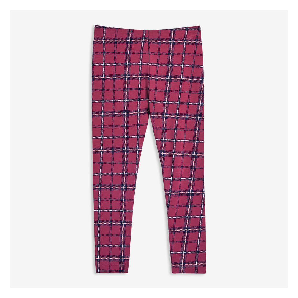 girls tartan leggings