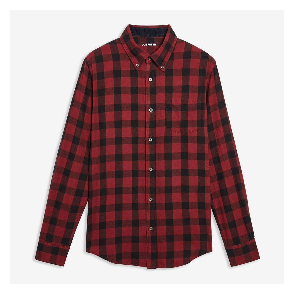 dark red button down shirt