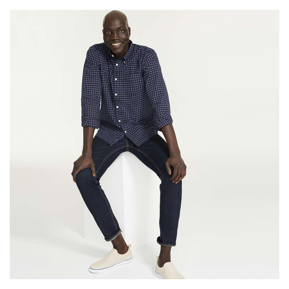 mens navy oxford shirt