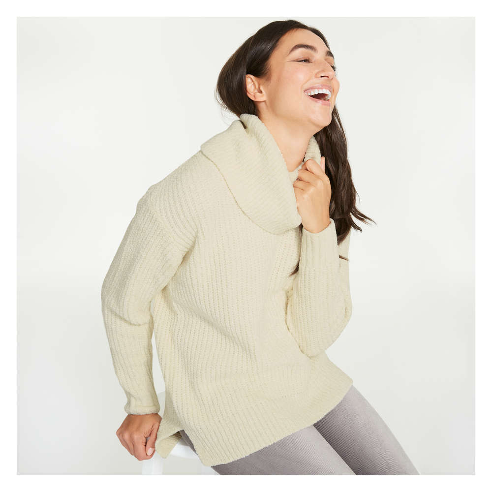 cowl neck cardigan