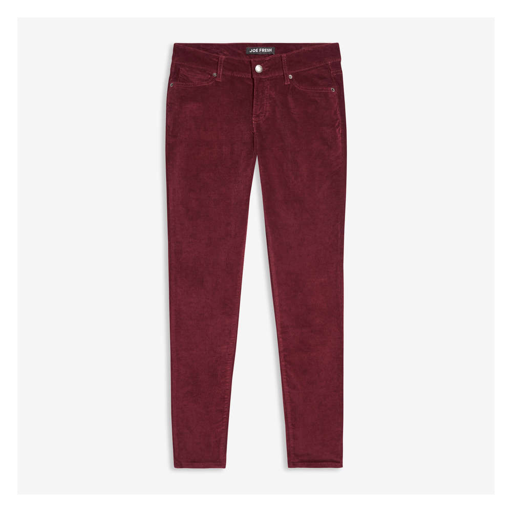 maroon corduroy pants