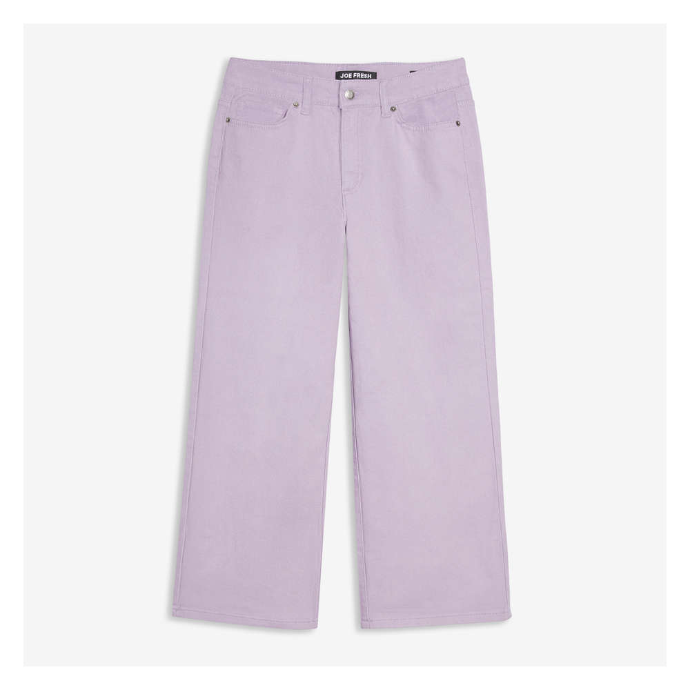 purple wide leg jeans