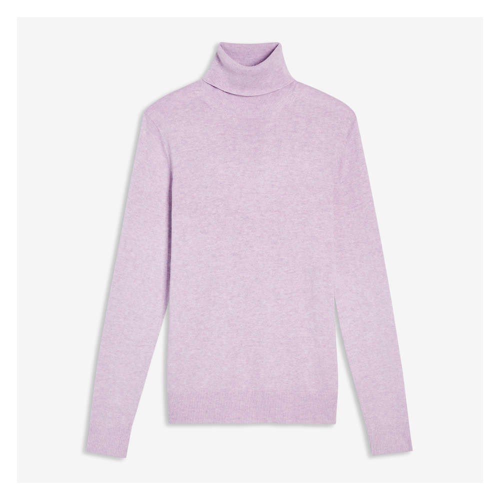 plum turtleneck
