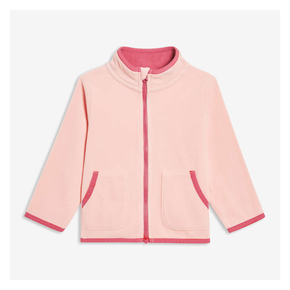 pink fleece jacket