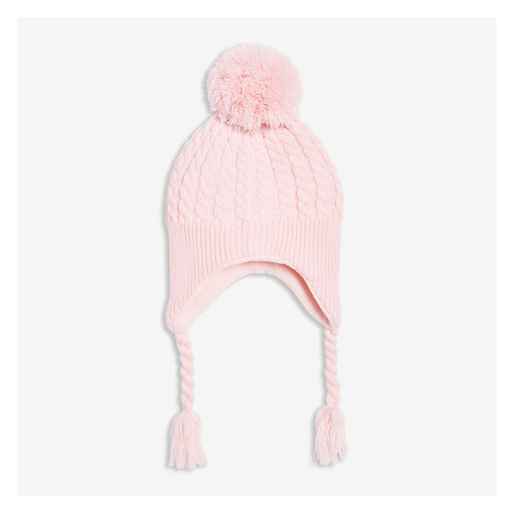 Kid Girls' Cable Knit Trapper Hat 