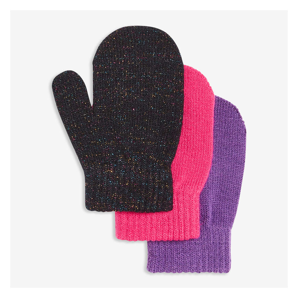 Joe Fresh Toddler Girls' 3 Pack Knit Mitts 1 ea, $5.00/1ea