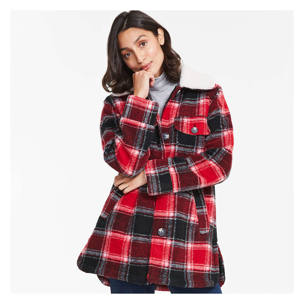joe fresh sherpa lined shirt jacket Off 